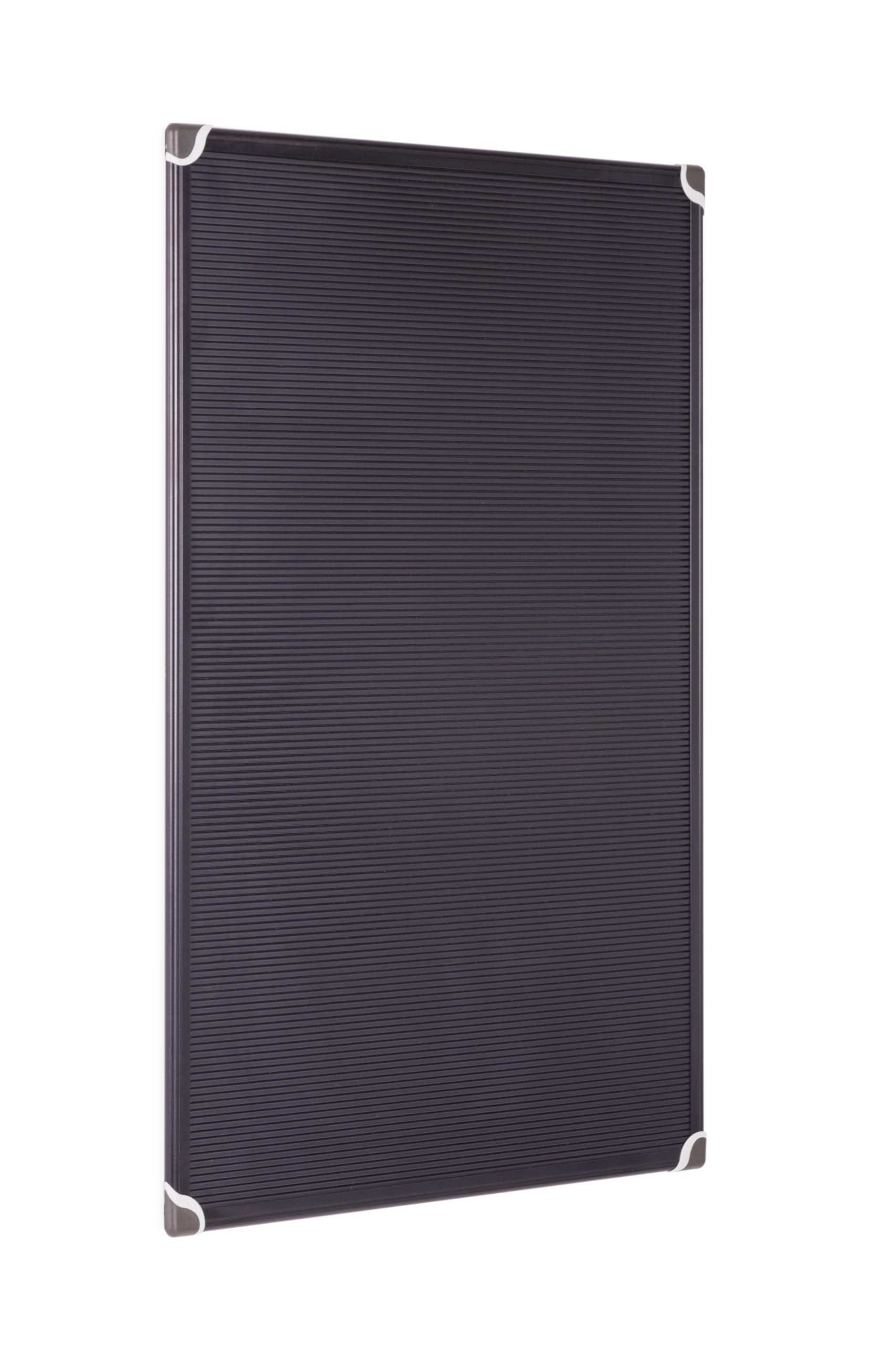 Bi-Office , 900 x 600 mm, mit Aluminiumrahmen, Hochformat, Maya Letterboard mit Standfunktion, Schwarz
