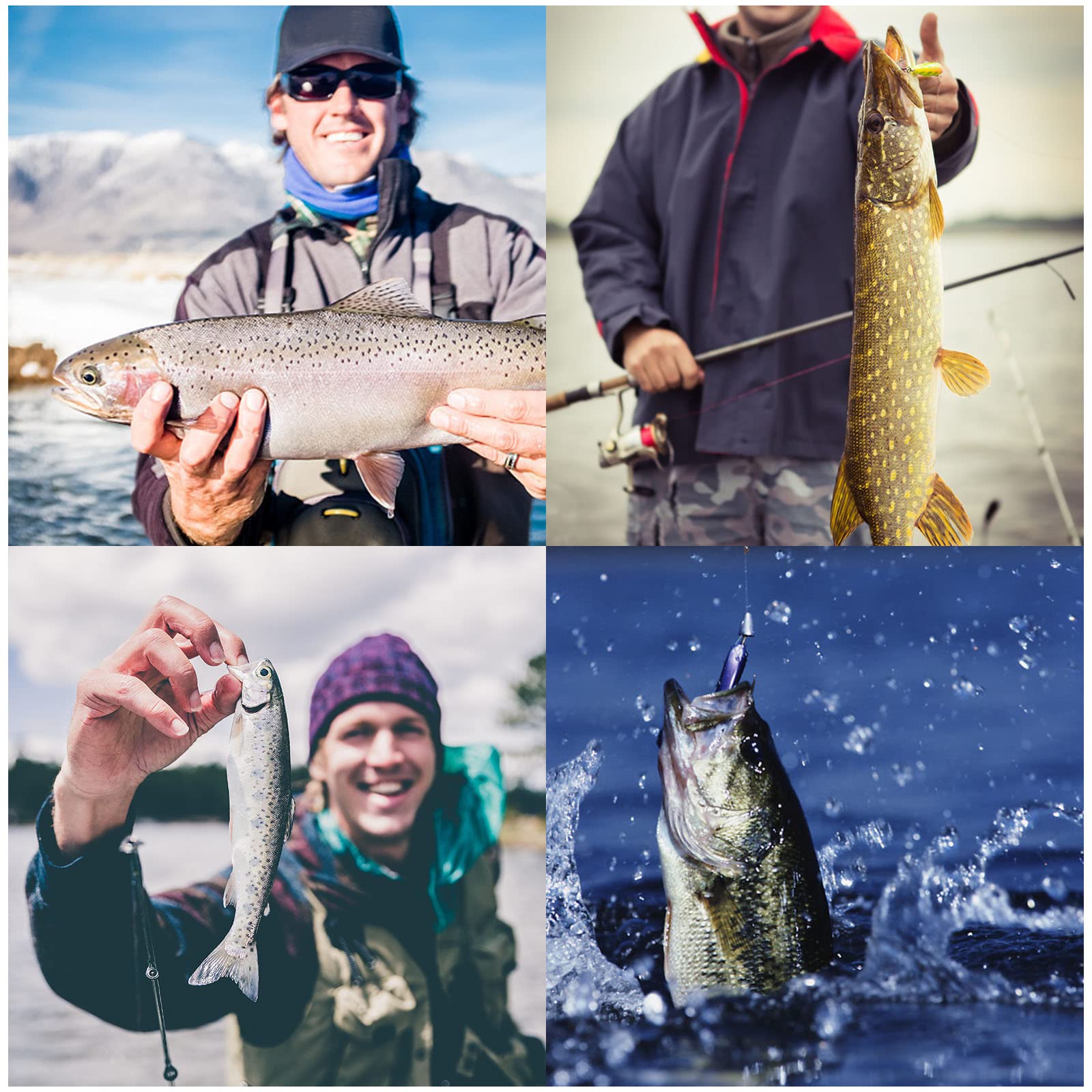 5 Esche Artificiali Da Pesca - Richiami 3D Per Trota, Spigola, Luccio - Foto 4