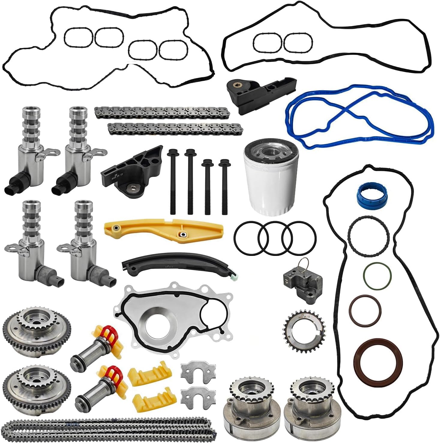 AT4Z-6268-A AT4Z-6M280-B Complete Engine Timing Chain Kit Fit for Ford F150 3.5L Ecoboost 2011 2012