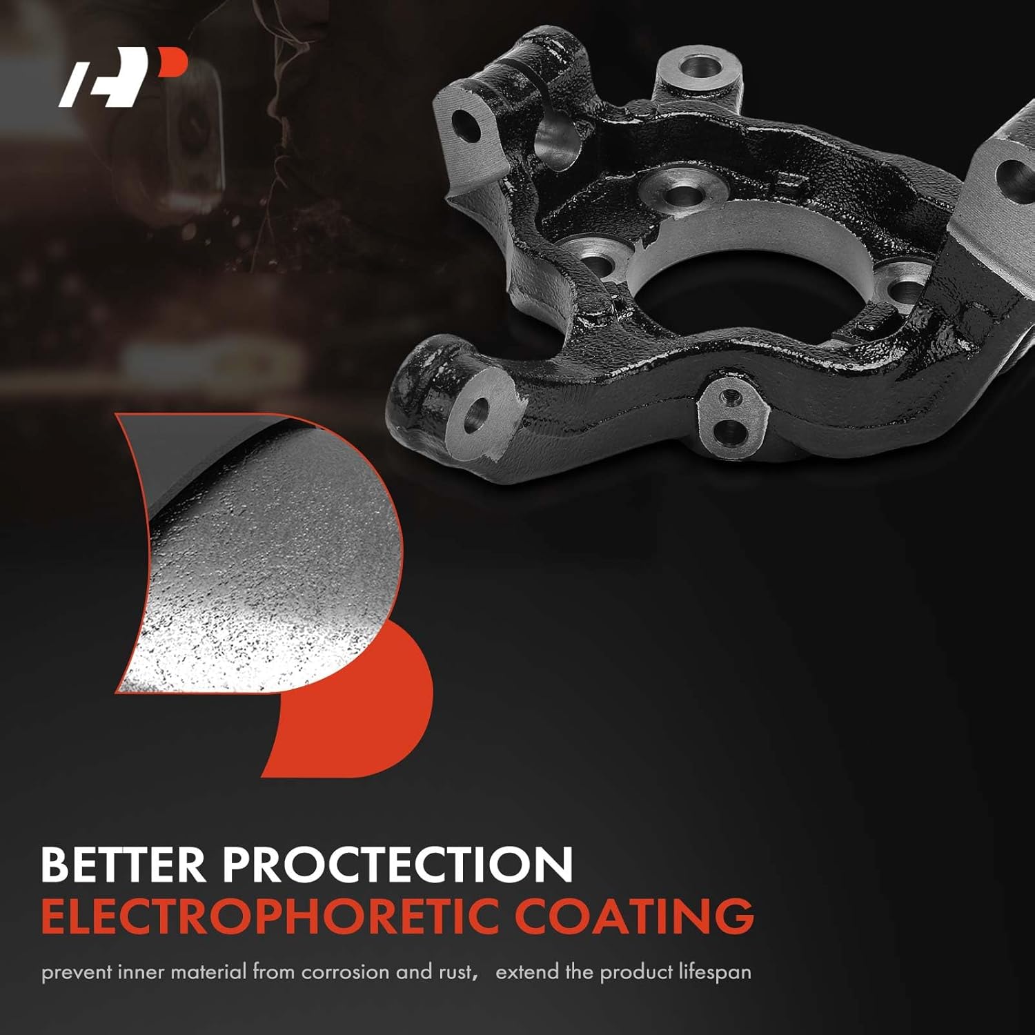 A-Premium Set of 2 Front Suspension Steering Knuckle Compatible with Nissan Rogue 2008-2015 l4 2.5L