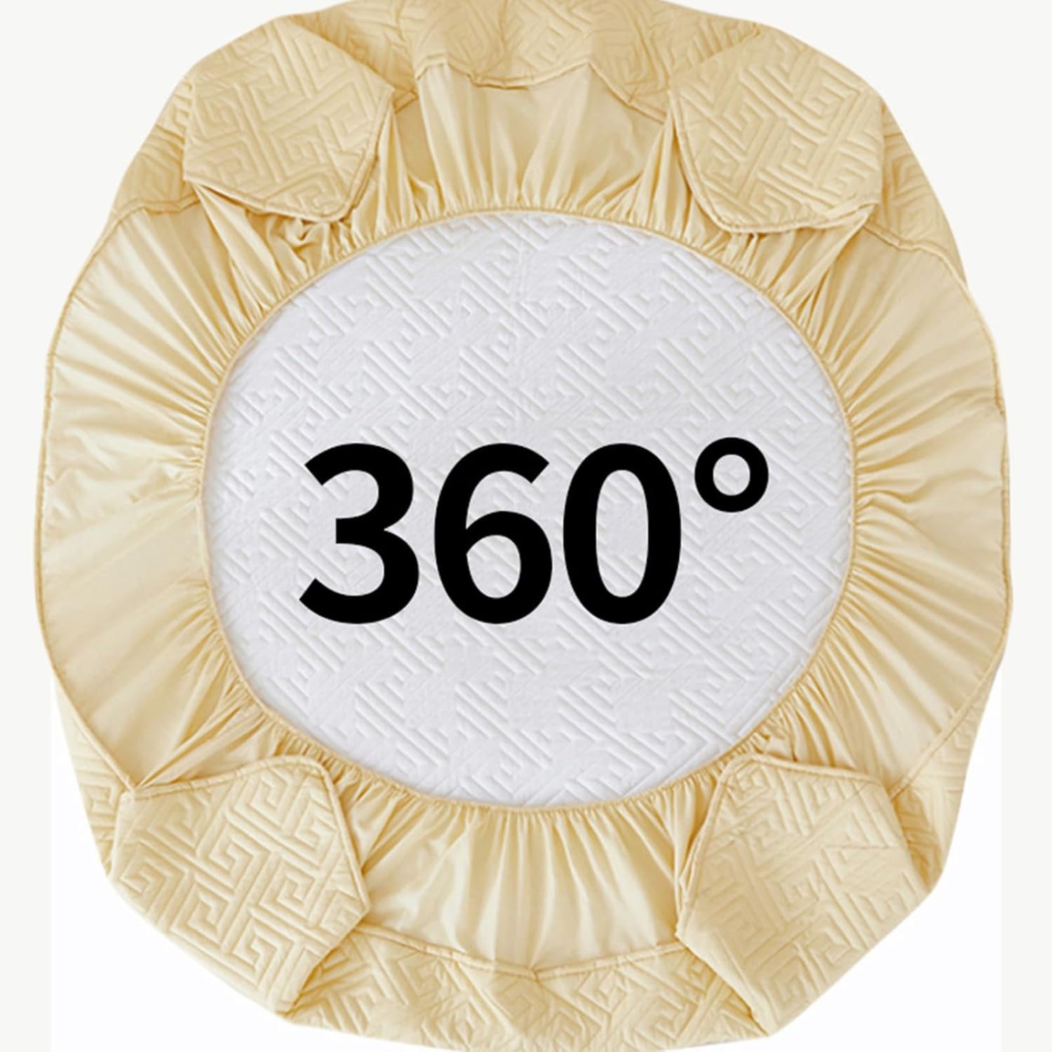 ボックスシーツキルティング,200x220,マットレスプロテクター、キルティング、通気性（キングサイズベッド）