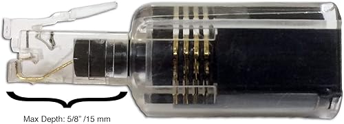 Miniatura 3 de Accesorio Softalk para evitar que los cables del teléfono fijo se enreden, color almendra, Clear/Black