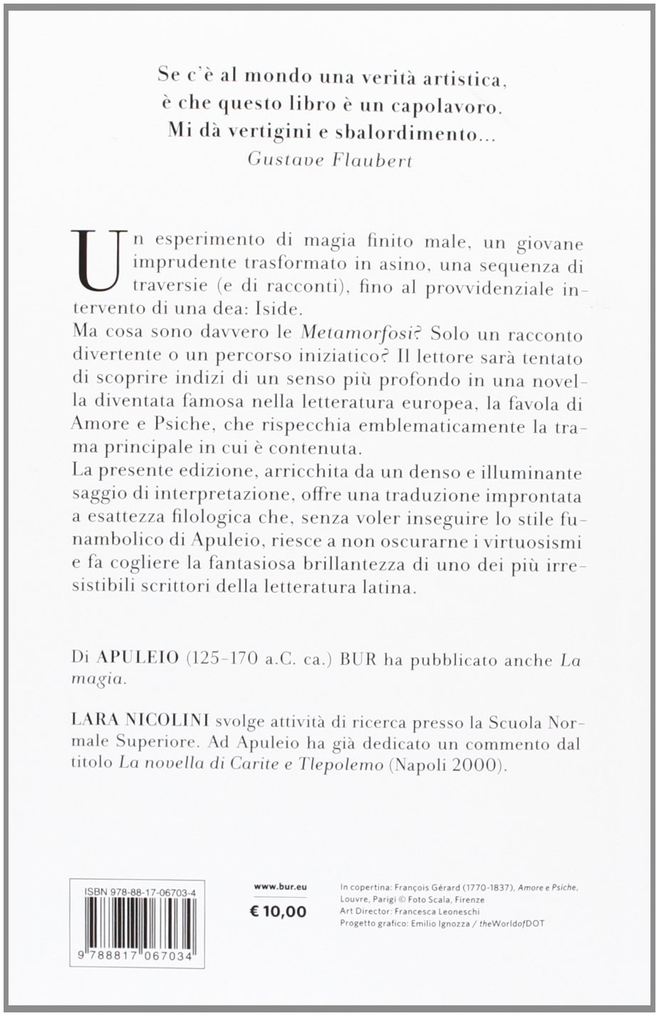 Le metamorfosi o L'asino d'oro. Testo latino a fronte