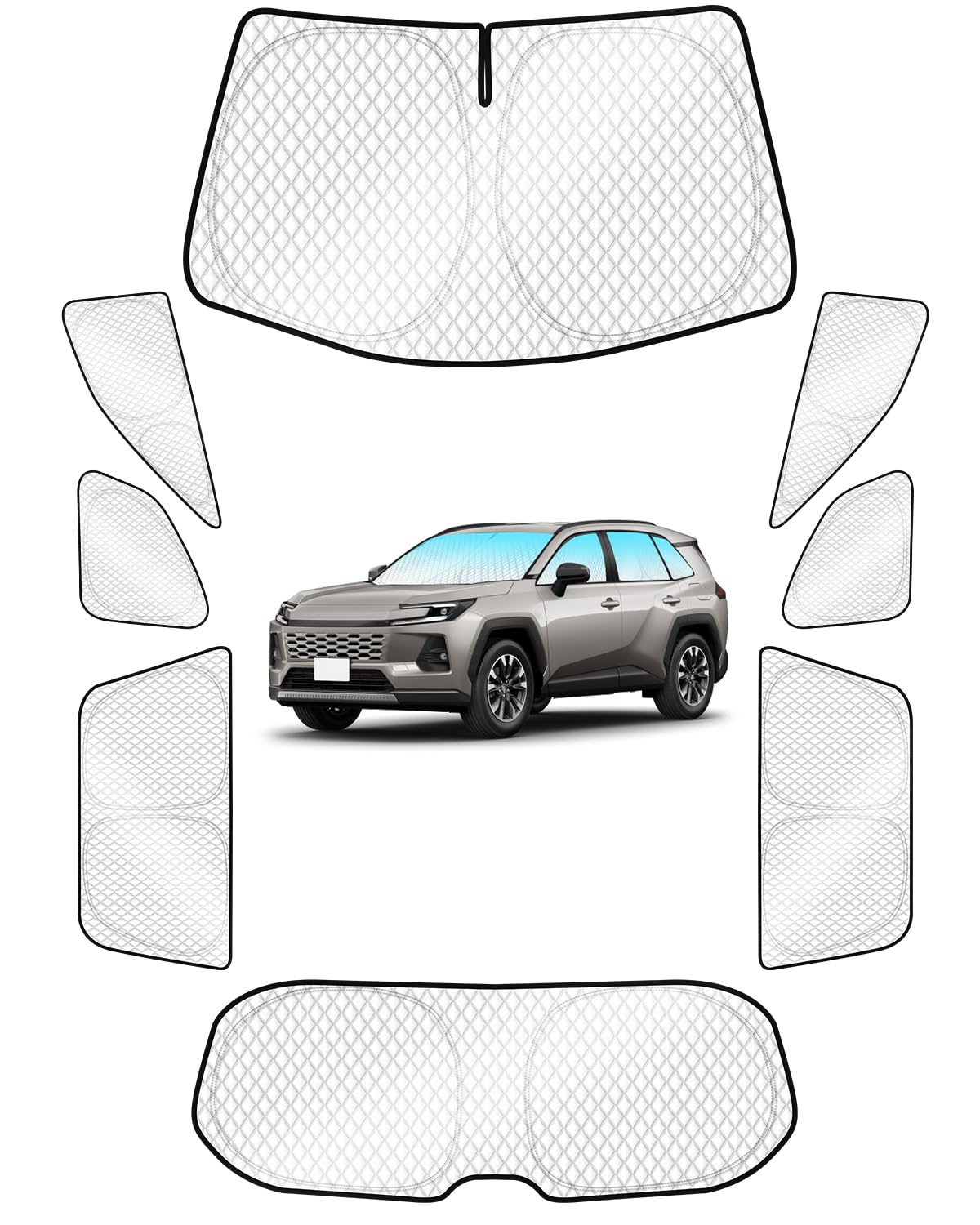 Amazon | 「令和8年 6層構造」SUNVIC 新型rav4 60系 サンシェード フル