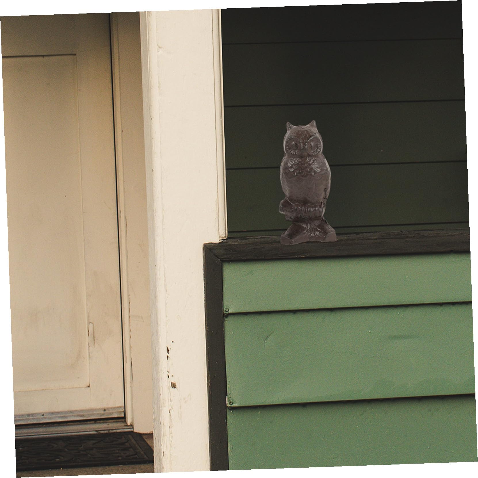POPETPOP Scultura in Ferro a Forma di Gufo Leggera e Resistente, Decorazione Adorabile per Giardino e Ornamento Casa Delicato e Decorativo