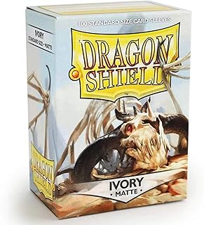 Arcane Tinmen ATM11017 Dragon Shield Card Sleeves44; Matte Ivory - 100 Count