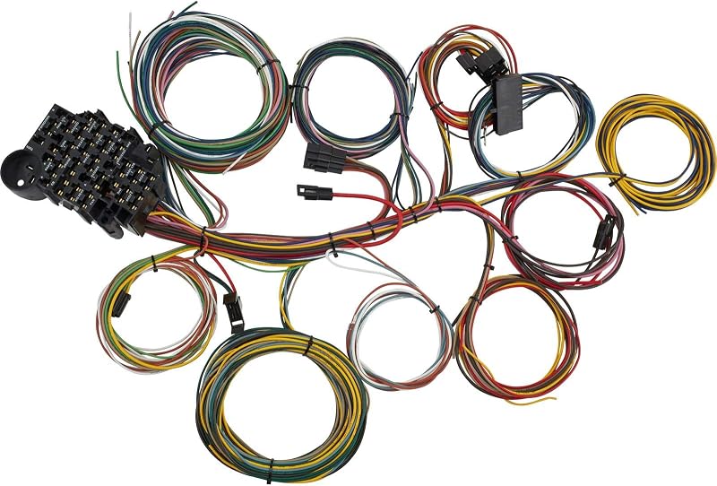 Universal 22 Circuit Automotive Wiring Harness Kit for GM Tilt Column | GXL Insulated Color Coded Copper Wires, Includes Instructions, Ideal for Restorations, DIY Plug and Play Wiring Kit