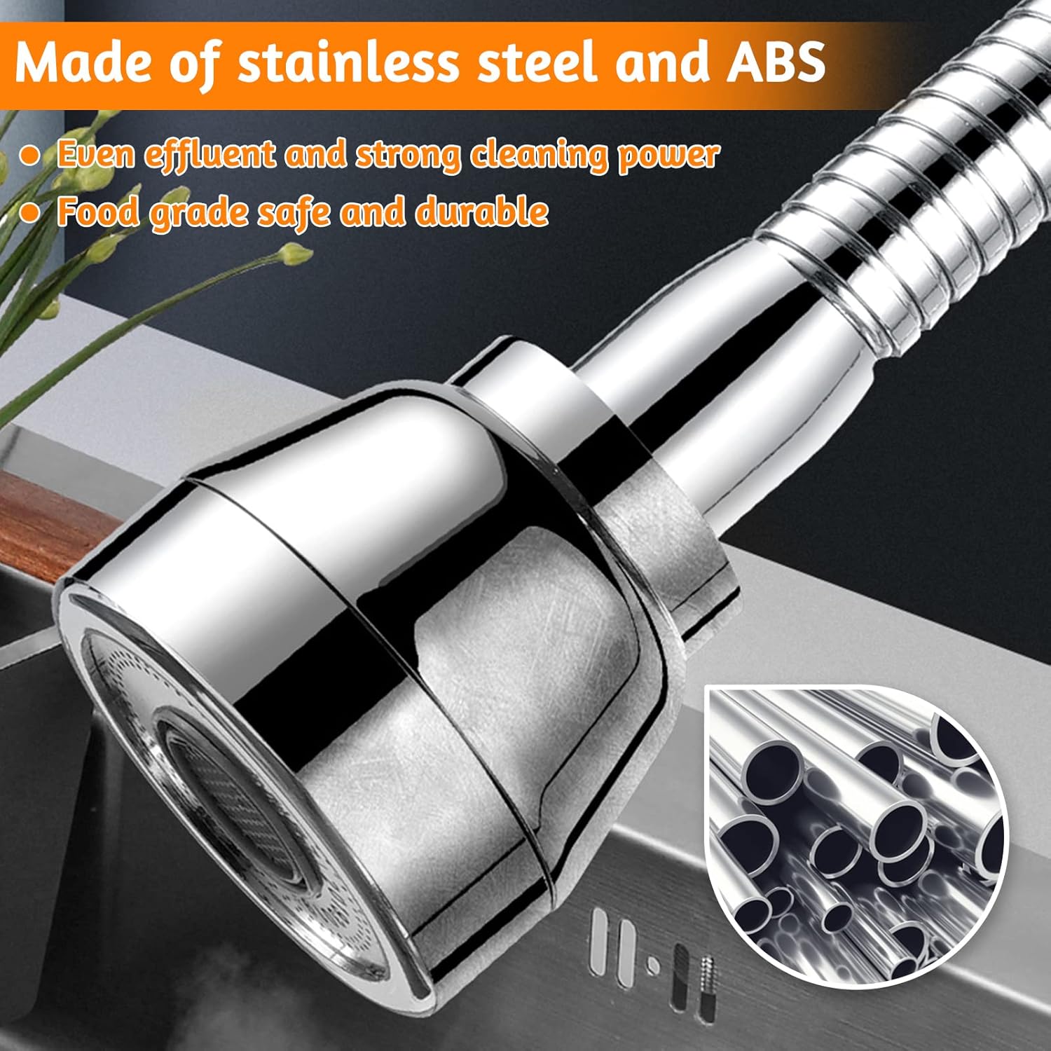 FORYNXHWIN Pressure Boosting Shower Head High Pressure Water Saver