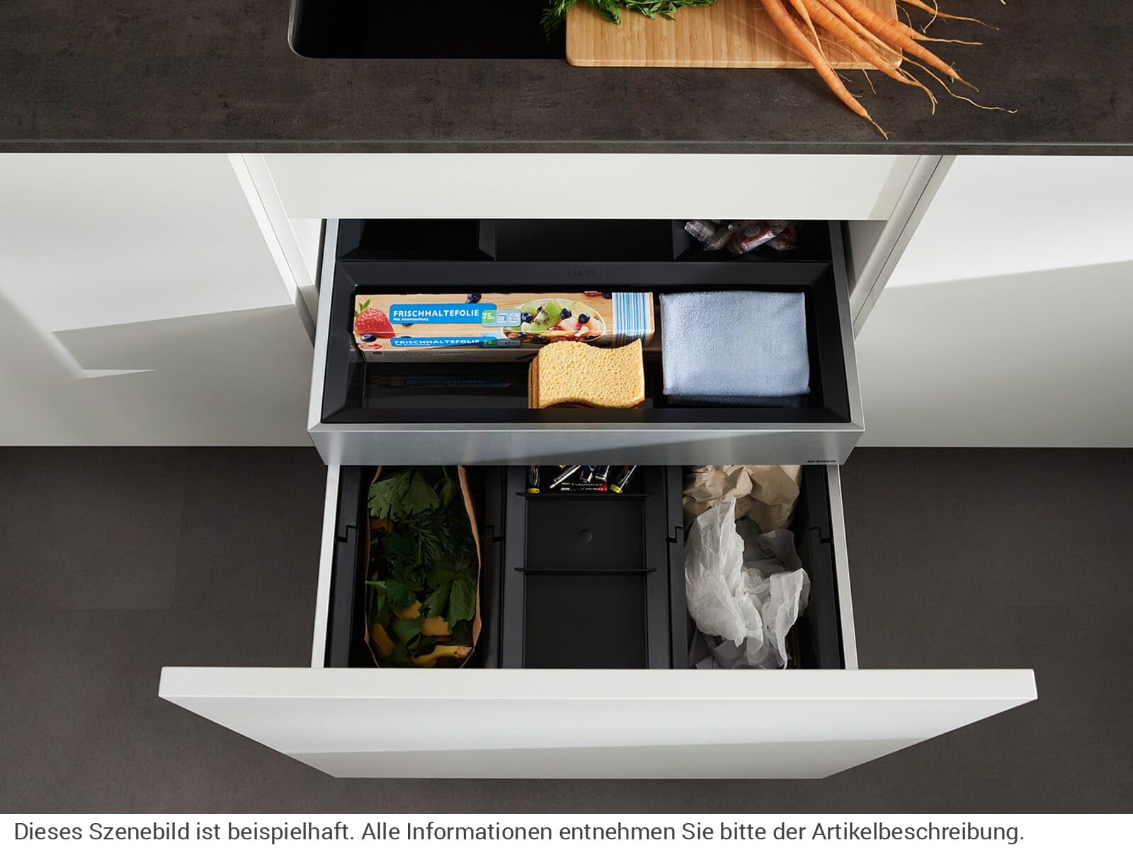 BLANCO SELECT II 60/3 Orga 526209 Sistema organizador de cocina para instalar bajo el fregadero