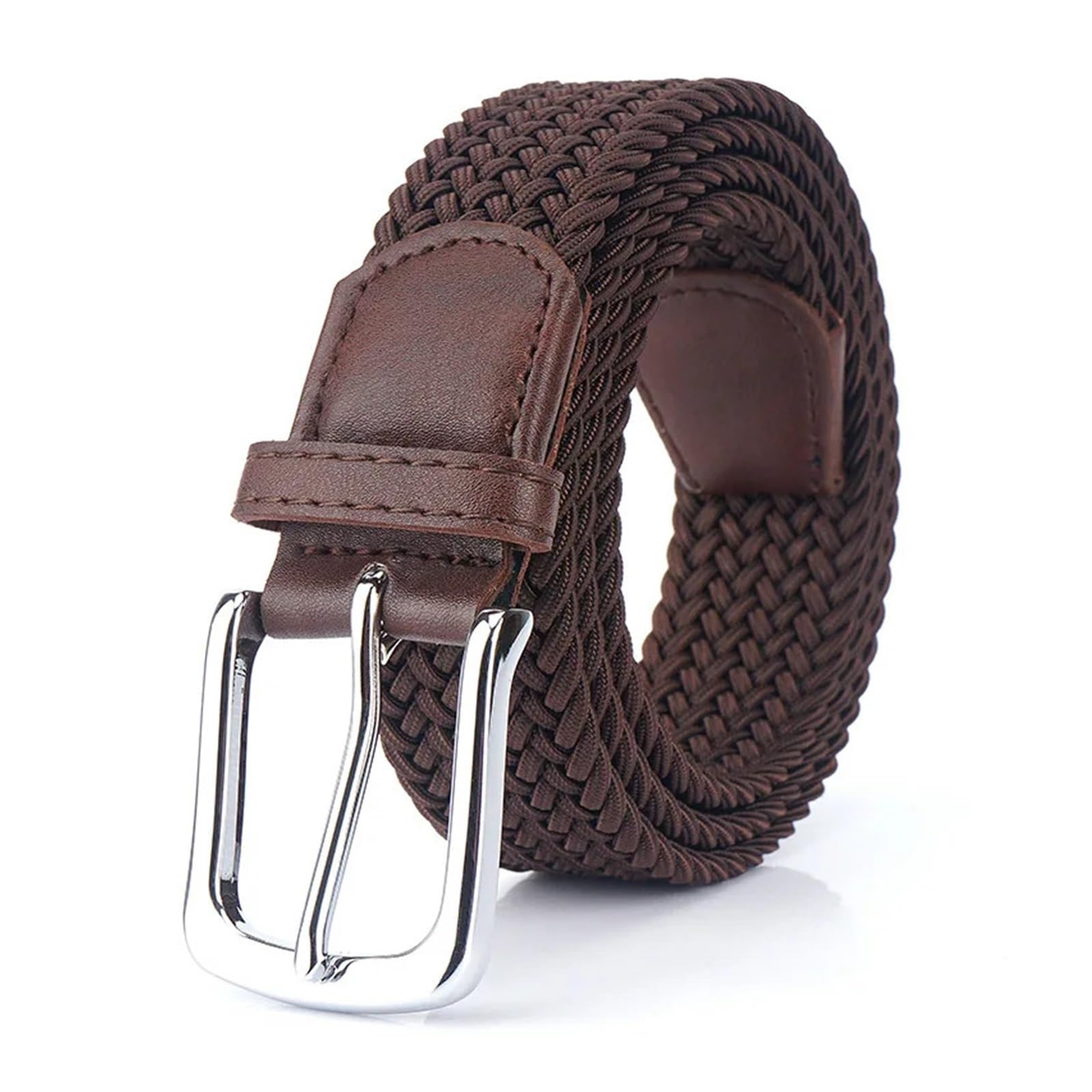 Elastischer Gürtel Herren Männer blau Taille Gürtel Canvas Stretch geflochten elastische gewebte Metall for
