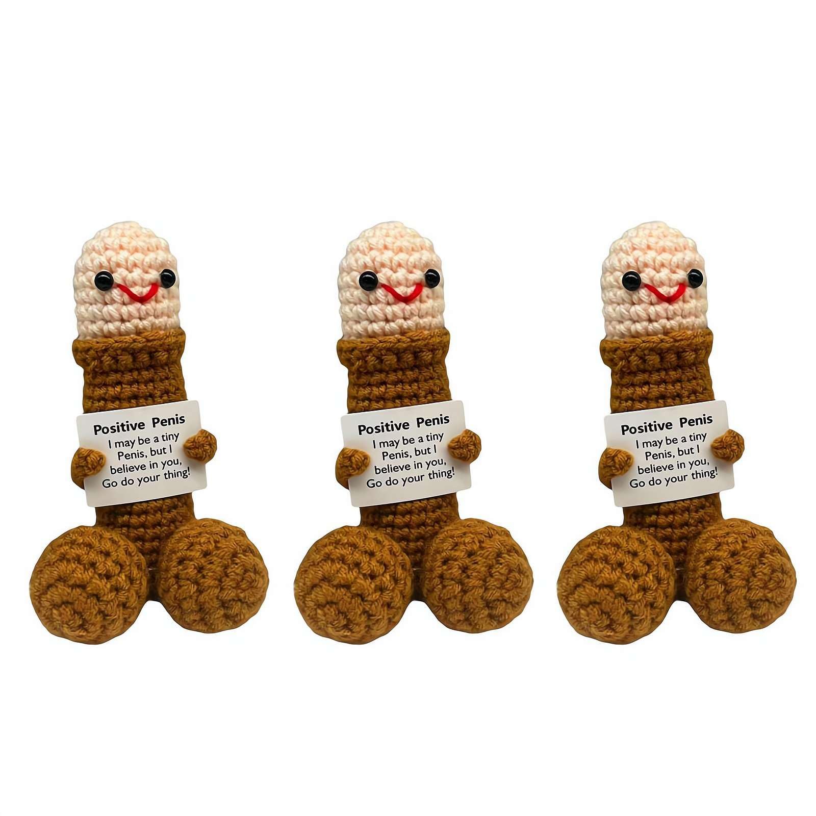 Cadeau Amusant Au Crochet, Petite Décoration Tricotée à La Main, Soutien émotionnel, Cadeau D'amour Positif Pour La Fête Des Mères, Cadeaux D'anniversaire Inspirants Pour Femmes, Meilleures Amies