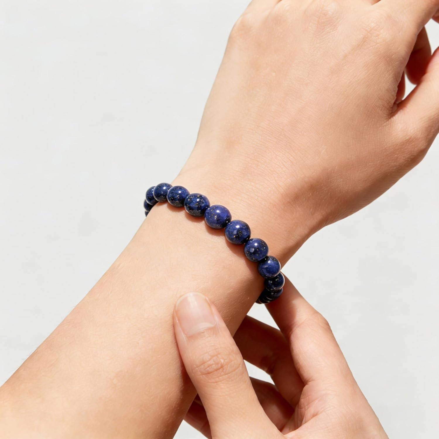 8mm Natural Gemstone Beaded Bracelet for Women Men Friendship Protection Bracelet Feng Shui Good Luck Relax Anxiety Healing Crystal Bracelets-Multiple Sizes - Image 5