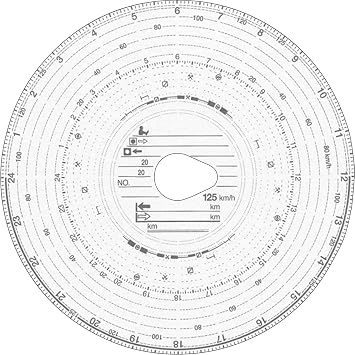 RNKVERLAG 3100 Original HAUG Diagram Discs 125 100 125 km/h Combi, 1 Pack of 100