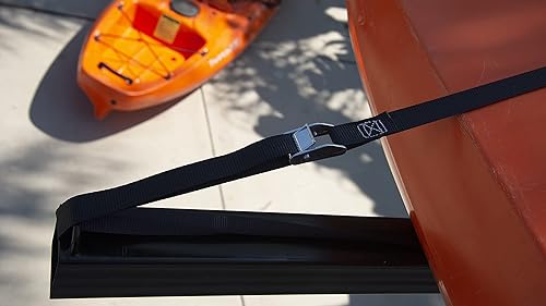 Miniatura 4 de Keeper Hampton PROD - Correa de amarre de carga de 1 pulgada x 13 pies, paquete de 2, 200 libras, límite de carga de trabajo