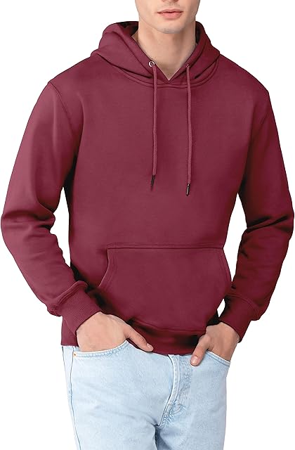 Nuqlo Męski sweter z kapturem | bawełna premium | materiał wewnętrzny z polaru Light | podklejane szwy | długie rękawy | prążkowane mankiety