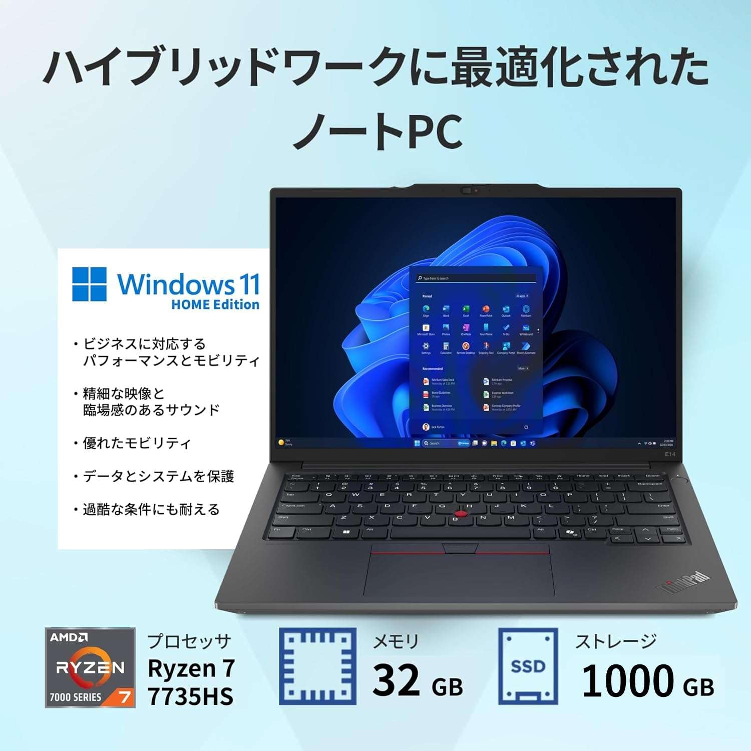Amazon.co.jp: Lenovo ThinkPad E14 Gen 6 ノートパソコン 14