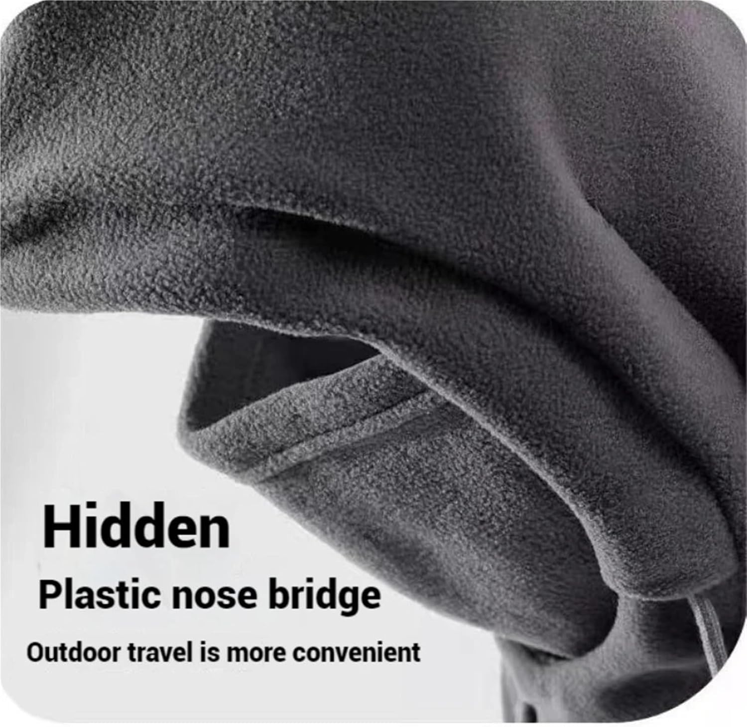 Windproof Balaclava 3-in-1，Winter Warm Hat with Mask and Neck Warmer for Men Women，Cycling Skiing Cold Weather