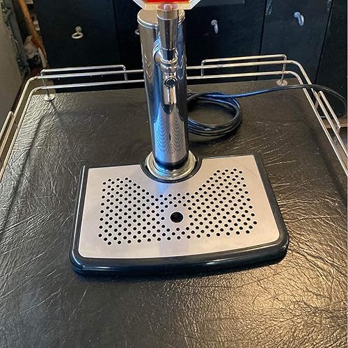 Miniatura 7 de La infancia columna de acero bandeja de goteo de cerveza de montaje 4" sin desagüe