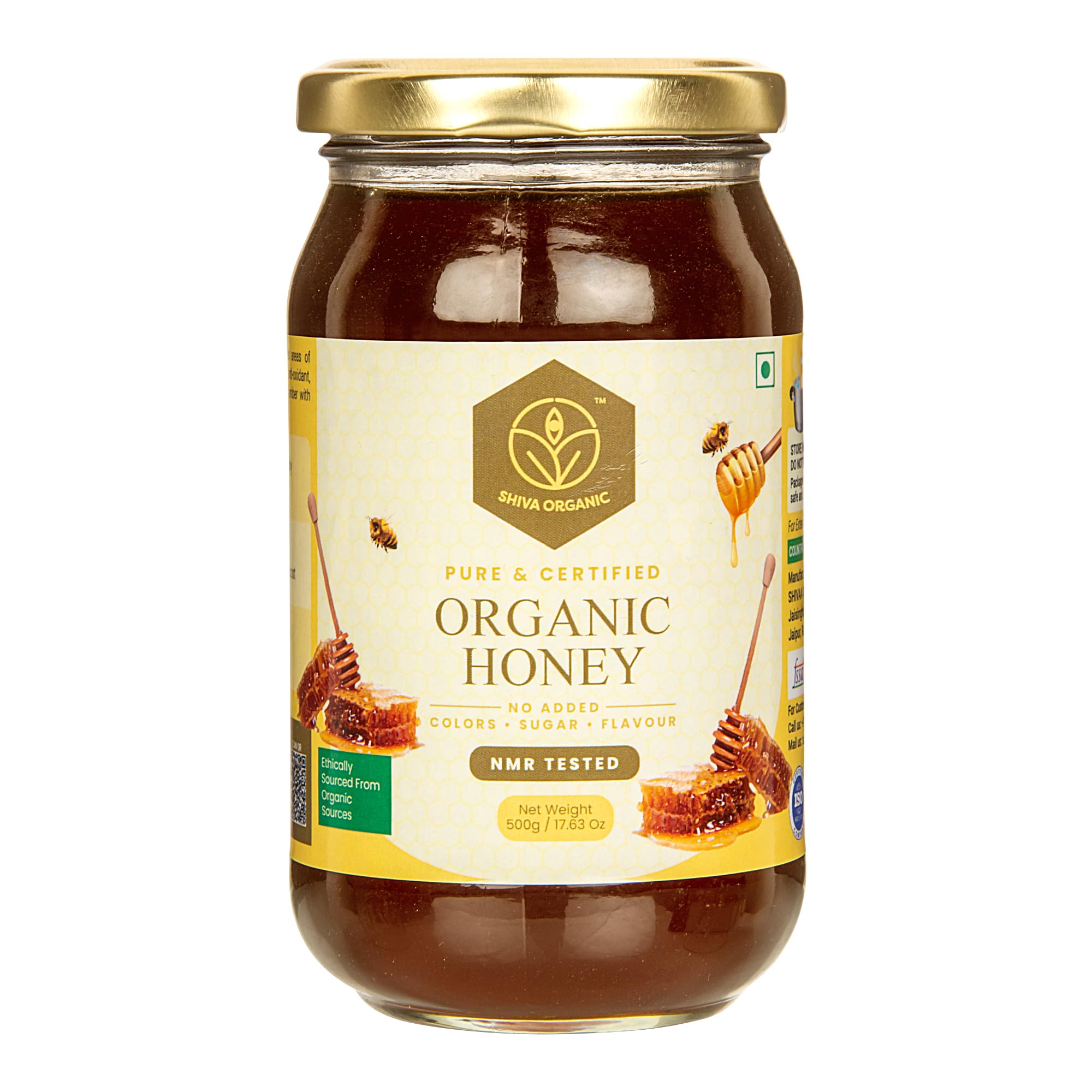 Shiva Organic Honey 500 grams NPOP certified 100% Natural Healthy and Pure Honey | No Added Sugar | Flavour | Unadulterated Sourced ethically-image-44