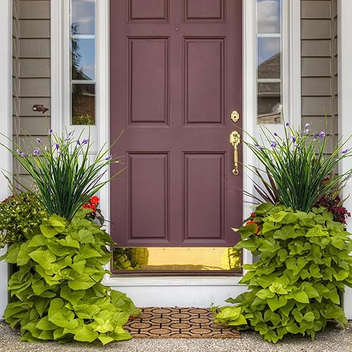 Miniatura 7 de Melorca&Guilla Plantas artificiales, 6 plantas de serpiente sintética de 30 pulgadas de alto, plantas de serpiente artificiales, plantas de