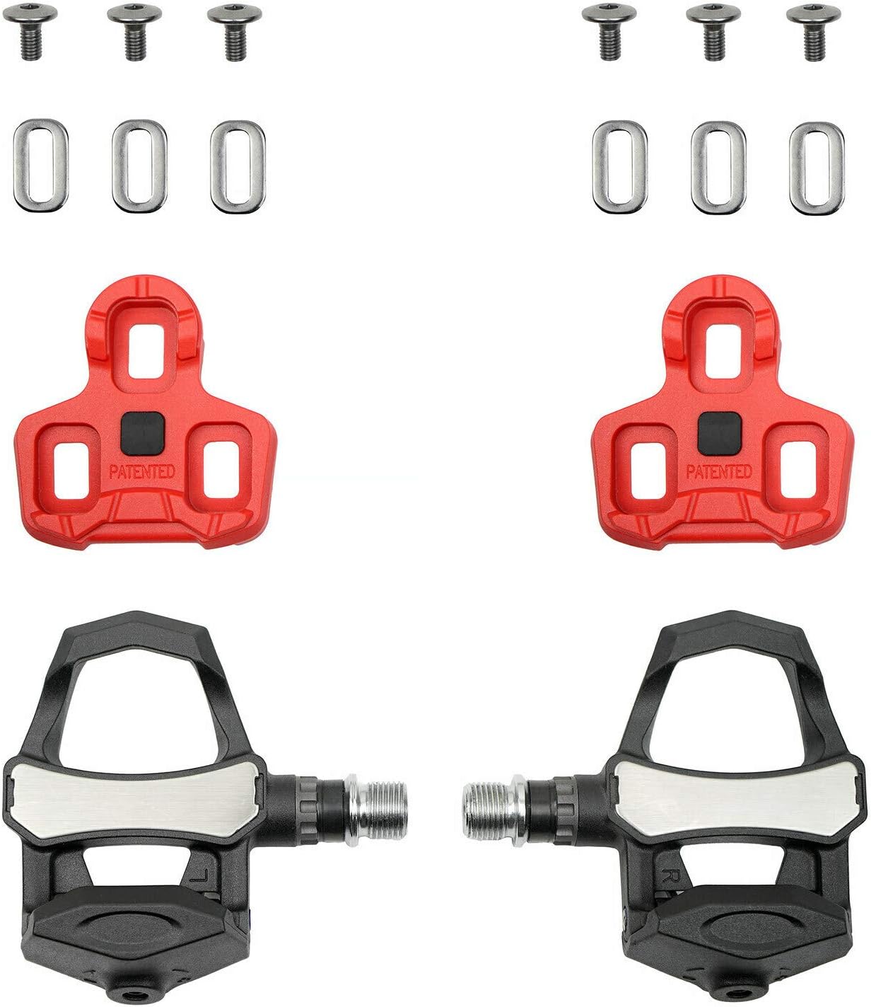 Venzo Sealed Cycling Road Bike Bicycle Clipless Pedals Compatible with Look Keo (NOT Compatible with Shimano SPD-SL or Look Delta Cleats) 9/16" with Cleats - Image 3