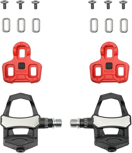 Miniatura 3 de Venzo Pedales sellados para bicicleta de carretera compatibles con Look Keo (no compatible con tacos Shimano SPD-SL o Look Delta) 9/16 pulgadas con