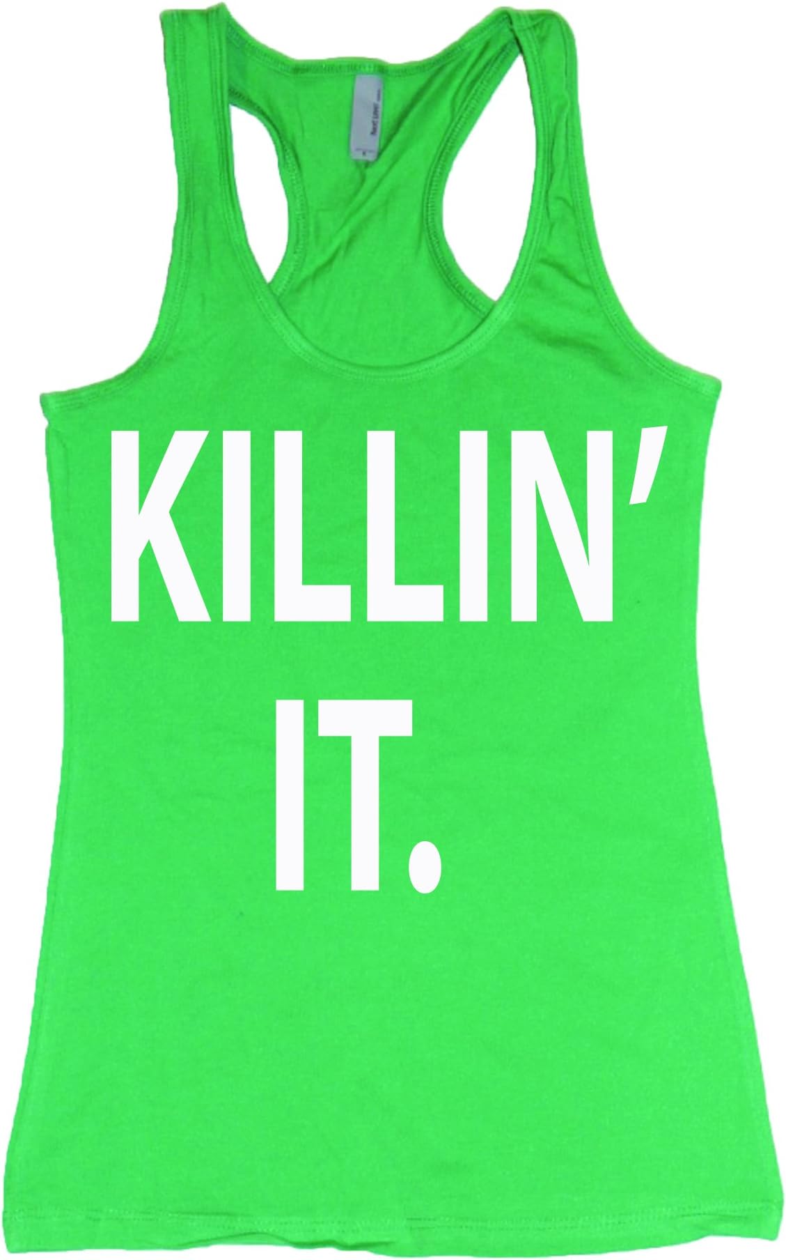 Killin' It Racerback Gym Workout Tank green Large