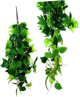 Ipetboom 2 Pçs Pólen Planta Falsa Imitação De Musgo Para Répteis Acessórios De Tanque De Répteis Decorações De Videiras De Terrário Folhas Decoração Fogger De Terrário Animais De Plástico
