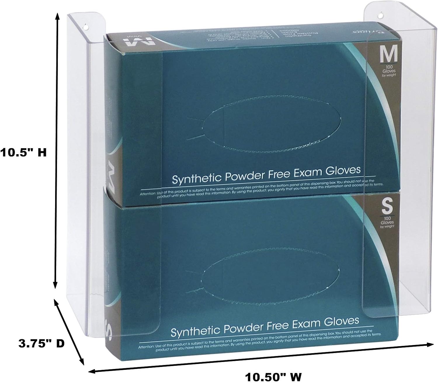 Omnimed 305361 PETG Glove Box Holder, Double
