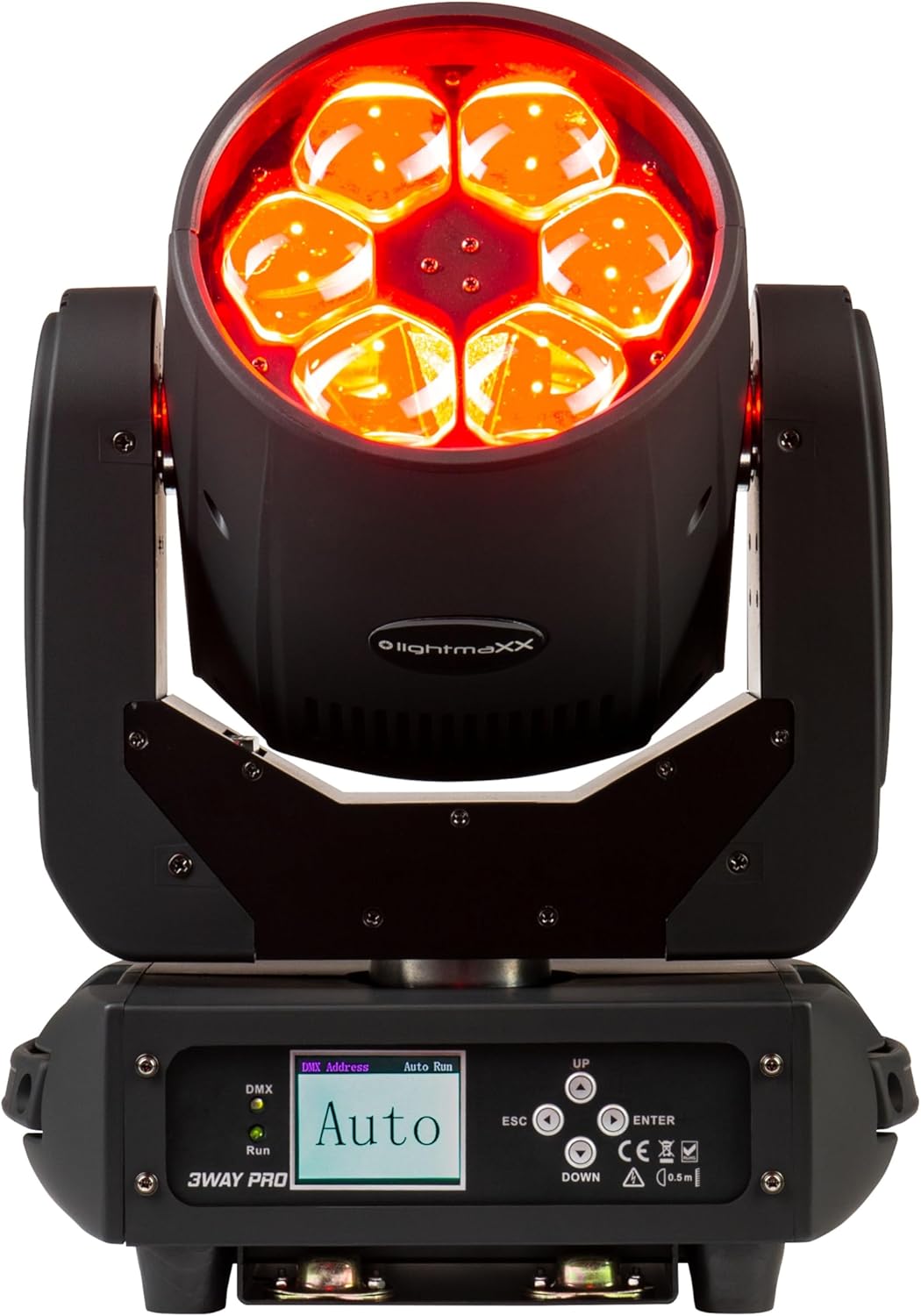 lightmaXX Vega 3-Way PRO displaying red light