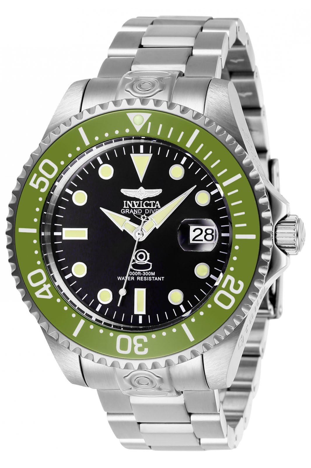 Invicta Mens Stainless Steel Pro Diver Automatic Black Dial Analog Watch - 27612, Band Color:Silver (B07JHG8RQS) Amazon Price History, Amazon Price Tracker