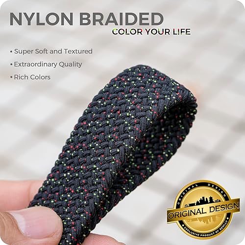 Miniatura 2 de SENLLY Cordón de pulsera, soporte elástico para llavero, diseño elástico original anticaída