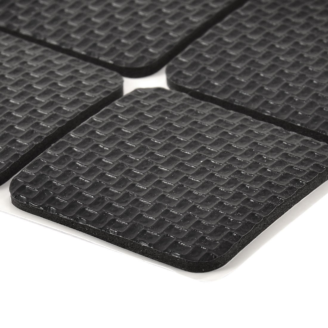 Prostuff.in Furniture Silicone Protection Cover || Square Shape Rubber Floor Protector, Non Slip Furniture Pads, Sofa Bed Balance Pad Noise Insulation Pad,4 Cm Black Color,8 Pcs 1