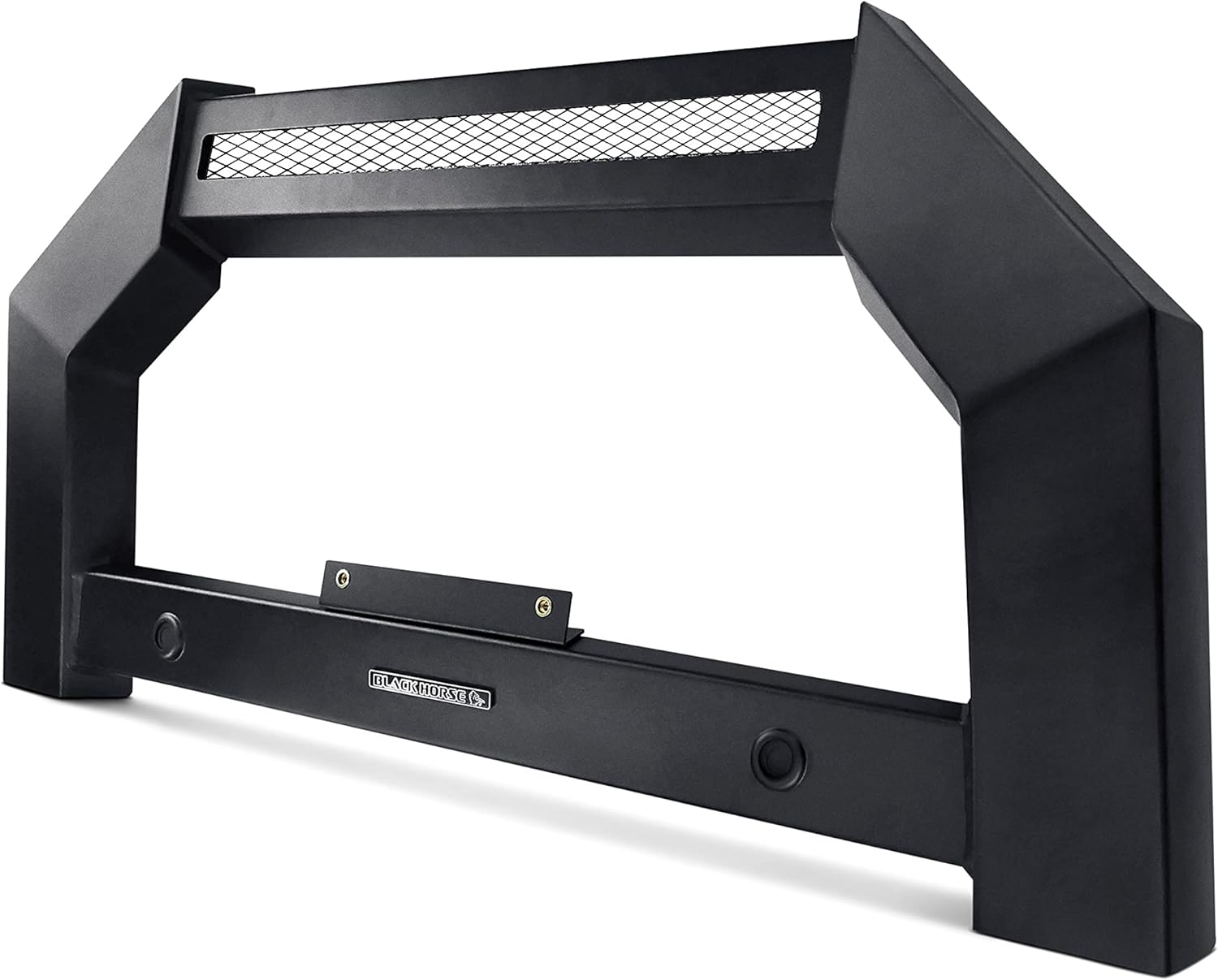 Black Horse Armour Bull Bar No Skid Plate Black Compatible with 20-26 GMC Sierra 3500 HD|20-26 GMC Sierra 2500 HD|2020-2026 Chevrolet Silverado 3500 HD|2020-2026 Chevrolet Silverado 2500 HD-AB-GM27