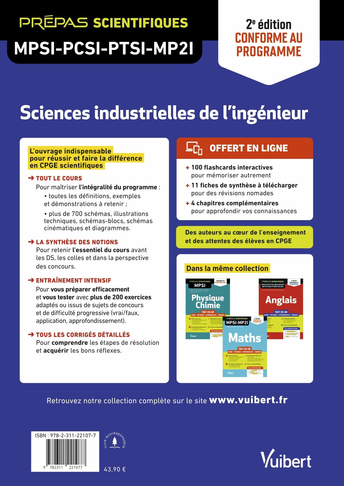 Sciences industrielles de l'ingénieur MPSI-PCSI-PTSI-MP2I - Tout-en-un: Cours - Synthèse - Méthodes détaillées - Exercices corrigés 2e édition mise à jour - Conforme au programme
