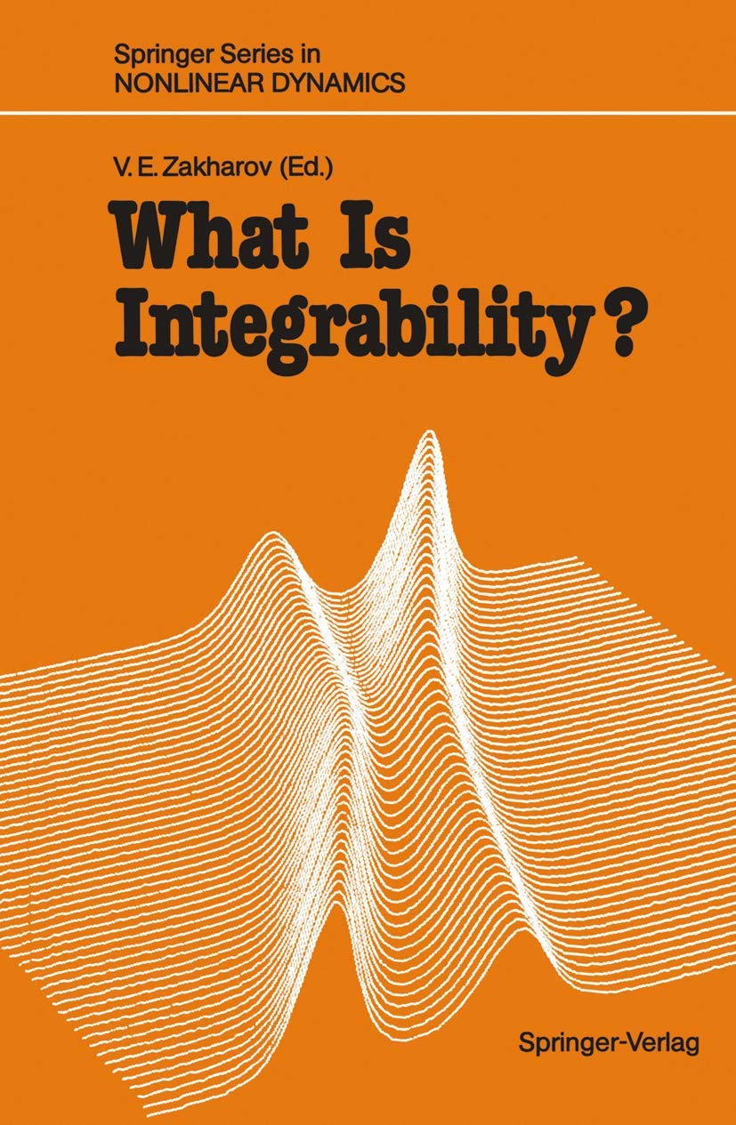 What Is Integrability? (Springer Series in Nonlinear Dynamics)