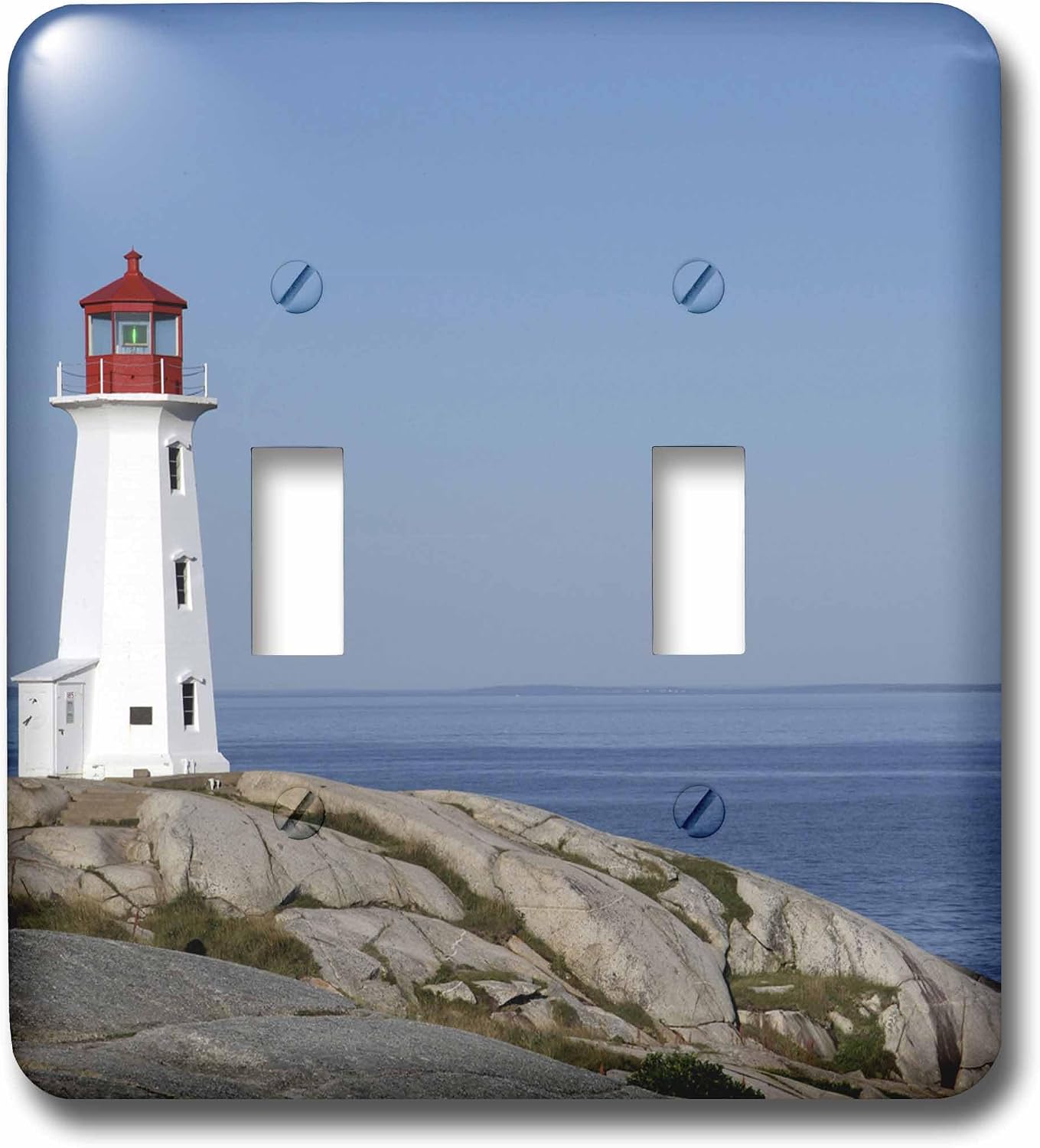 3dRose lsp_72943_6 Lighthouse, Peggys Cove, Nova Scotia-Cn07 Krs0013 Keith and Rebecca Snell Light Switch Cover