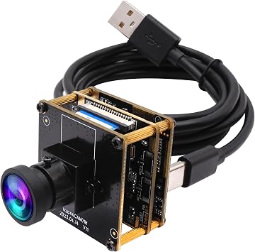 كاميرا 4K HDMI USB كاميرا ويب بزاوية عريضة للكمبيوتر 4K 30fps PC Camera Mini UVC USB2.0 Lightburn Camera for Laser Engraver 2X Digital Zoom USB Security Camera for Laptop Raspberry Pi