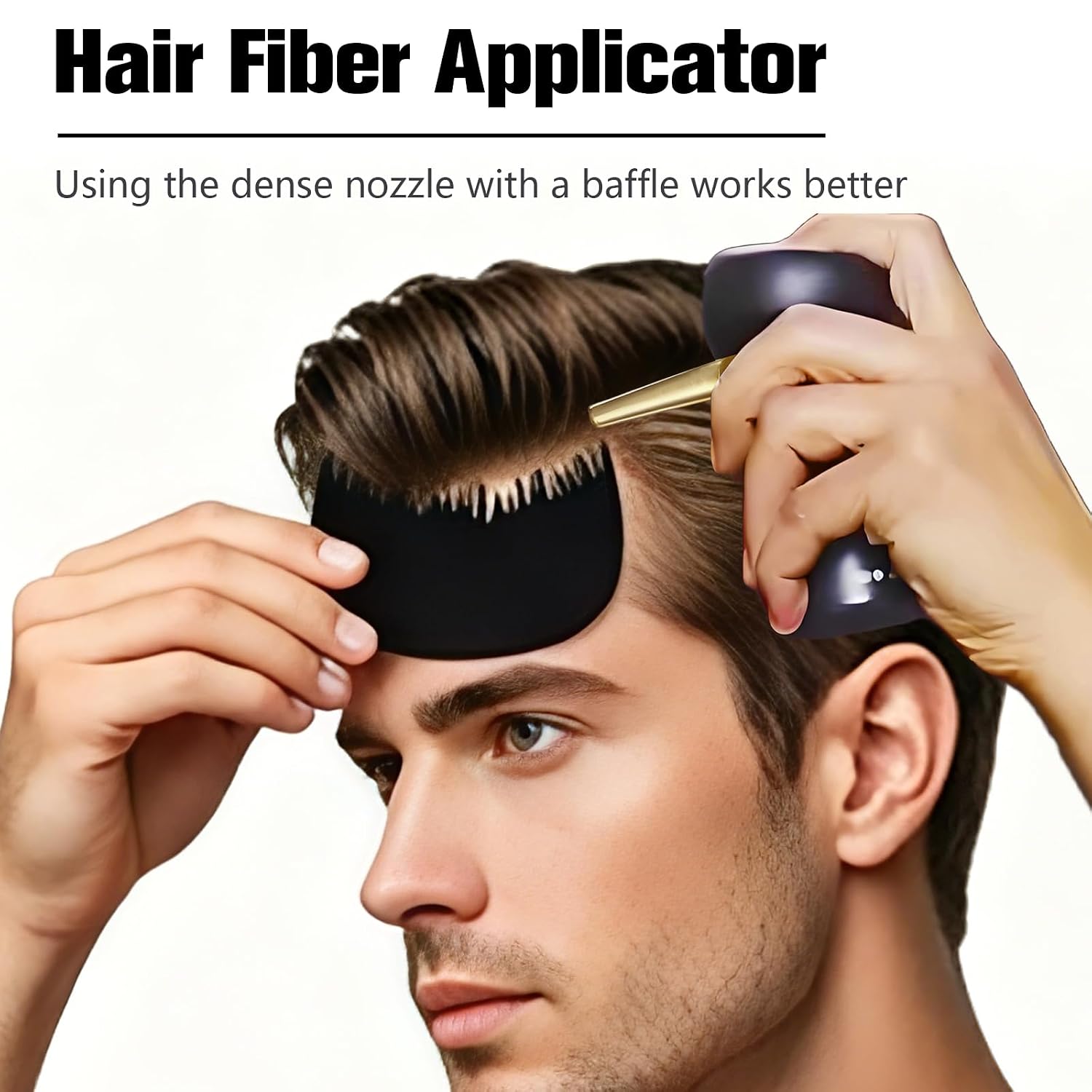 Hair Fiber Spray Applicator – Applicator Pump Nozzle for Hair Building Fiber Bottle，1 Applicator