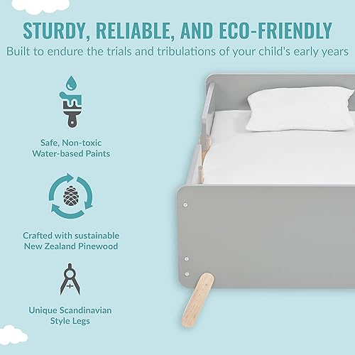 Miniatura 4 de JPMA  Greenguard Gold Certified Dream On Me Osko - Cama convertible para niños pequeños fabricada con madera de pino sostenible de Nueva Zelanda