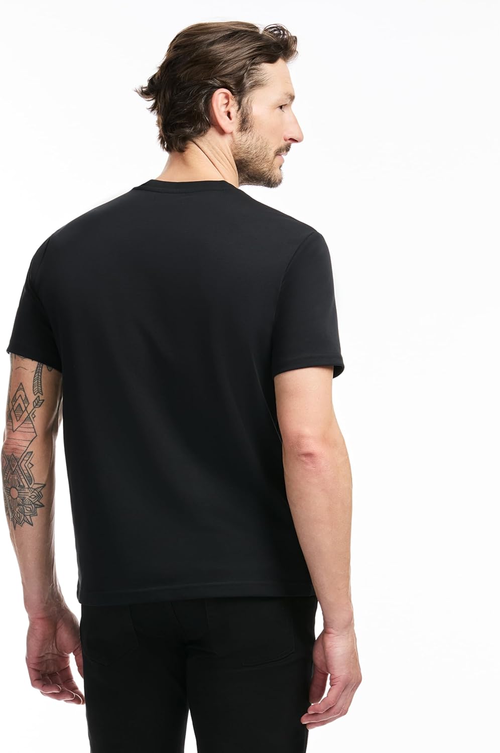 SAKS Fifth Avenue Men's Short Sleeve Classic Luxe Jersey V-Neck T-Shirt - Image 3