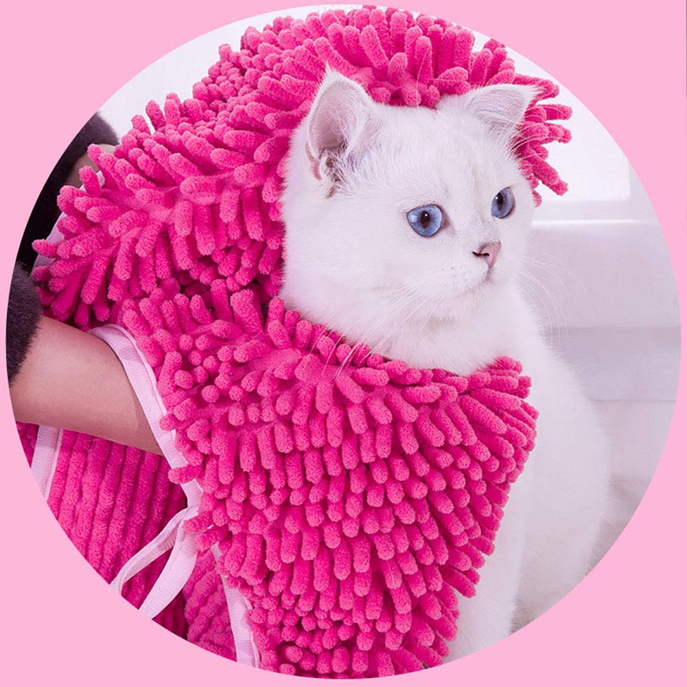 Super Absorbantes de Peignoir pour Animaux de Compagnie en Microfibre Douce, Serviette pour Chien Chats Serviettes Absorbantes à Séchage Rapide
