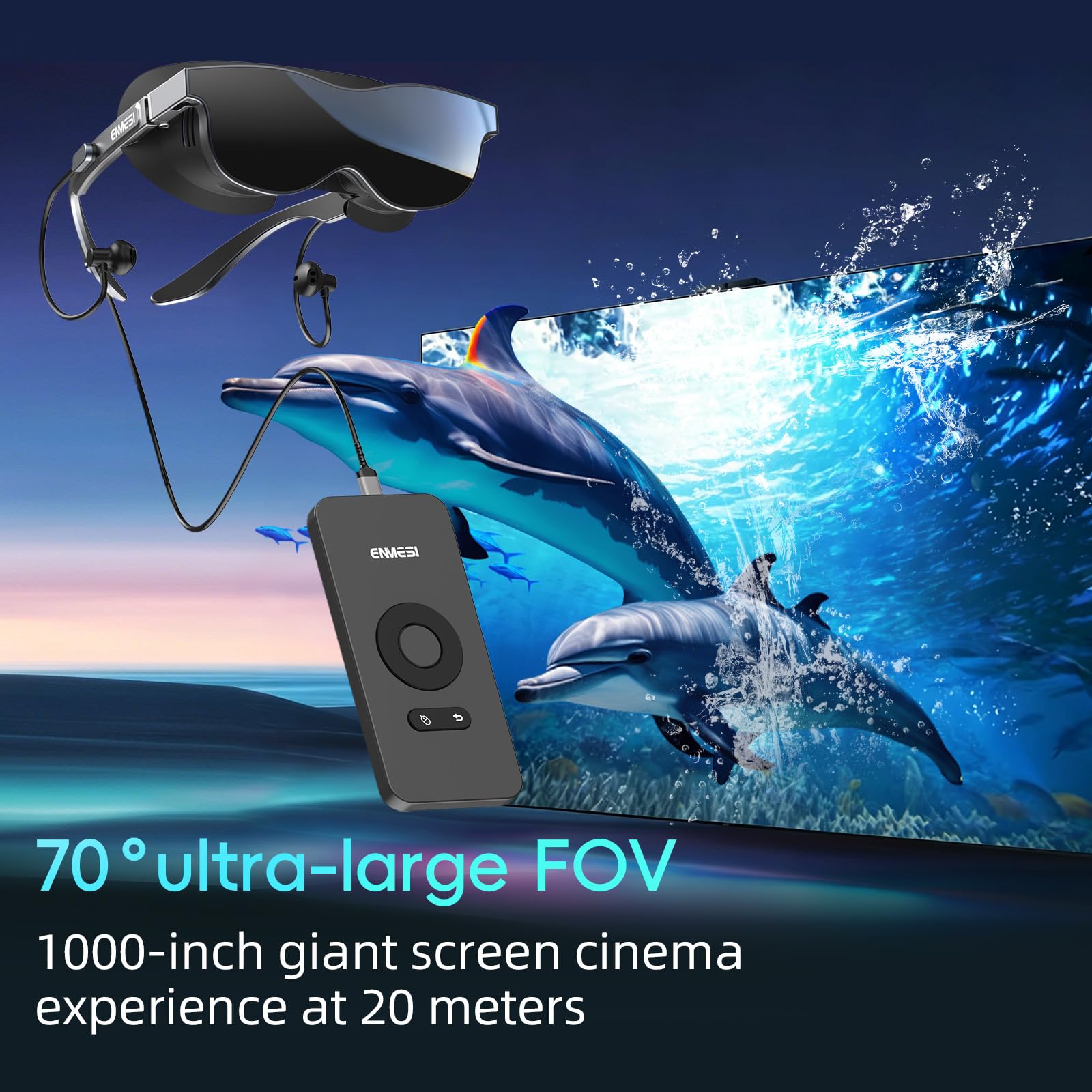 ENMESI V60 Visore Realtà Virtuale 3D, Occhiali VR Professionali