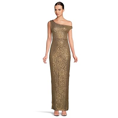 Norma Kamali Drop Shoulder Fitted Gown With Side Slit Women