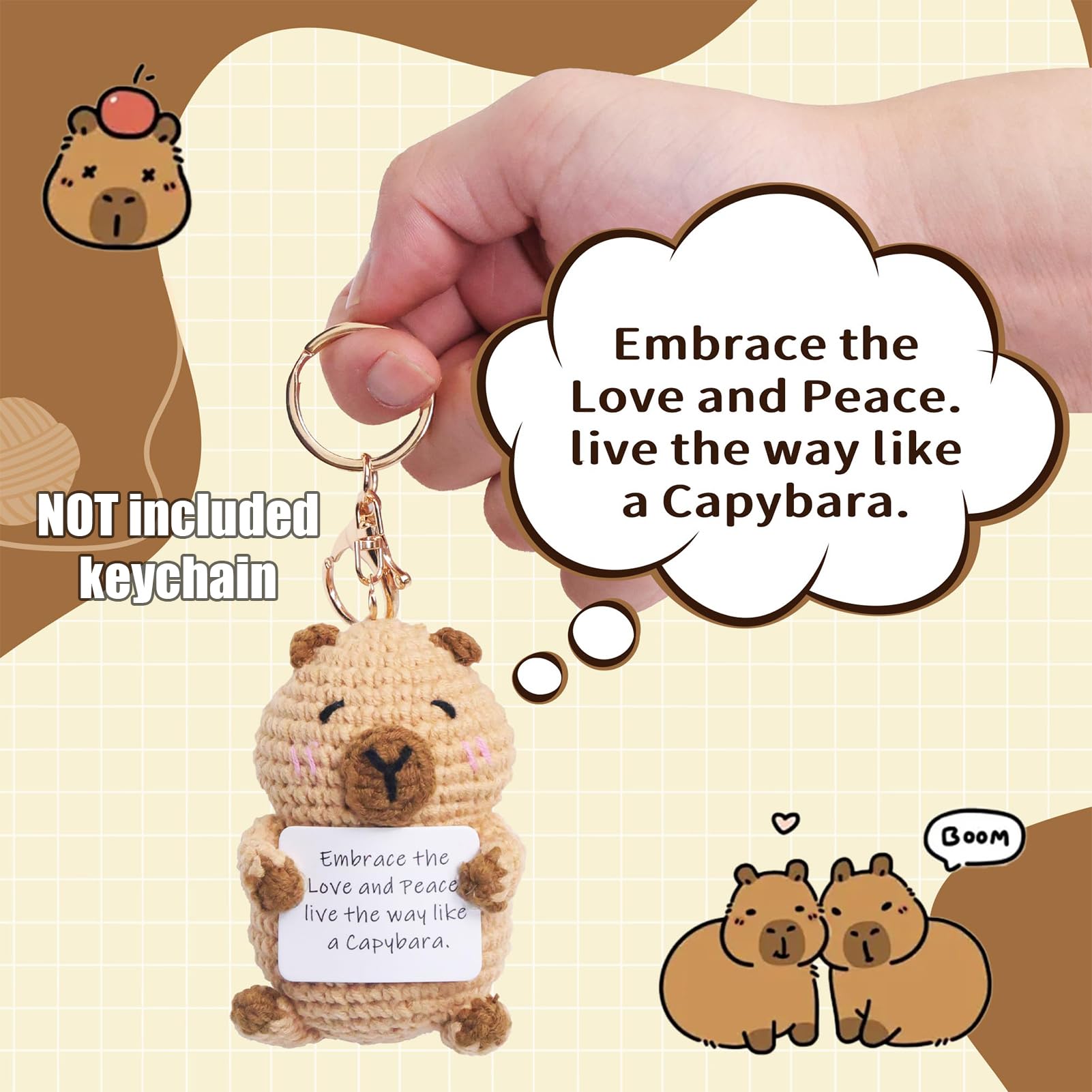 Kit de crochet Capybara pour débutants Kit de tricot animal Kit de crochet animal Kits Capybara Crochet Animaux avec vidéo, Kit de démarrage de décoration de Noël Crochets avec chapeaux Kit de Kit de crochet Capybara pour débutants Kit de tricot animal Kit de crochet animal Kits Capybara Crochet Animaux avec vidéo, Kit de démarrage de décoration de Noël Crochets avec chapeaux Kit de