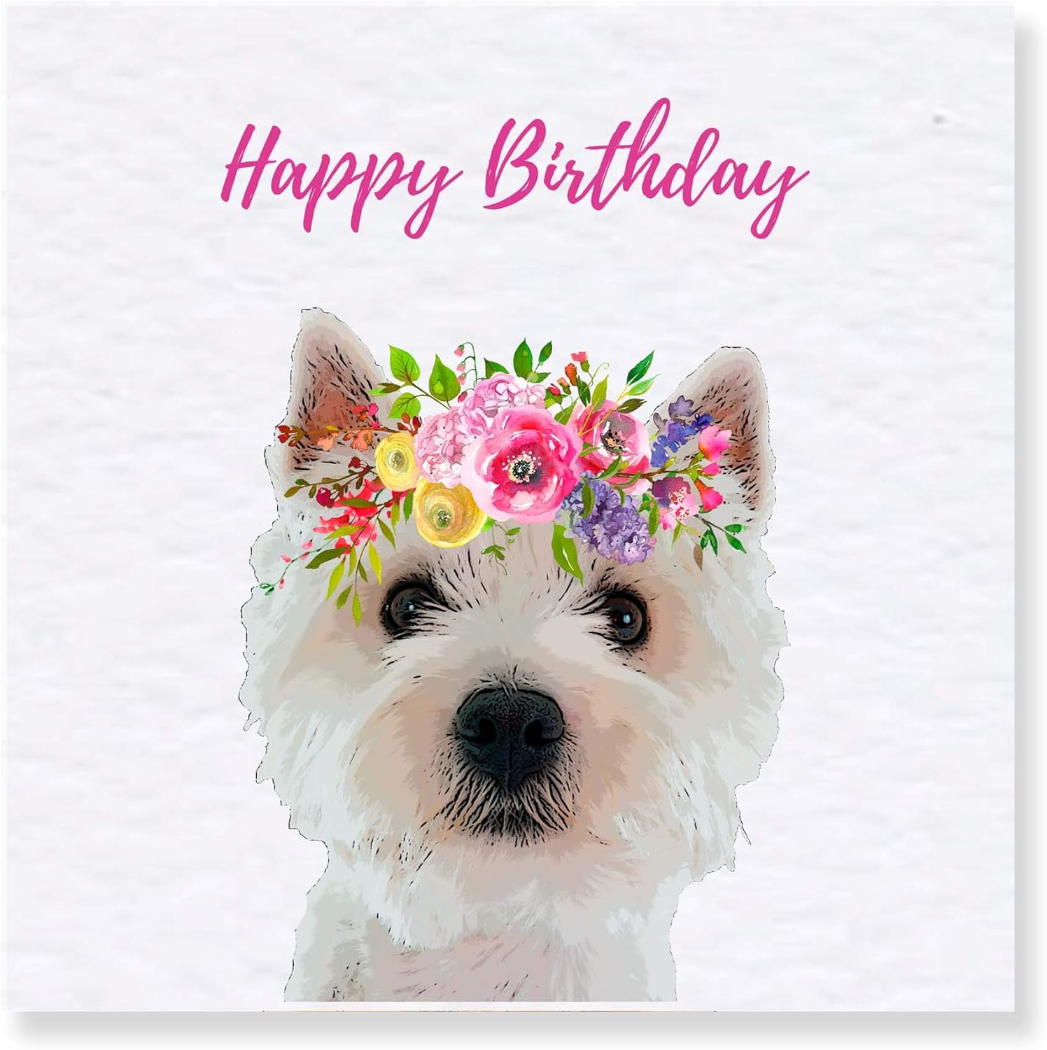 West Highland Terrier Birthday Card Westie Card Amazon.co.uk
