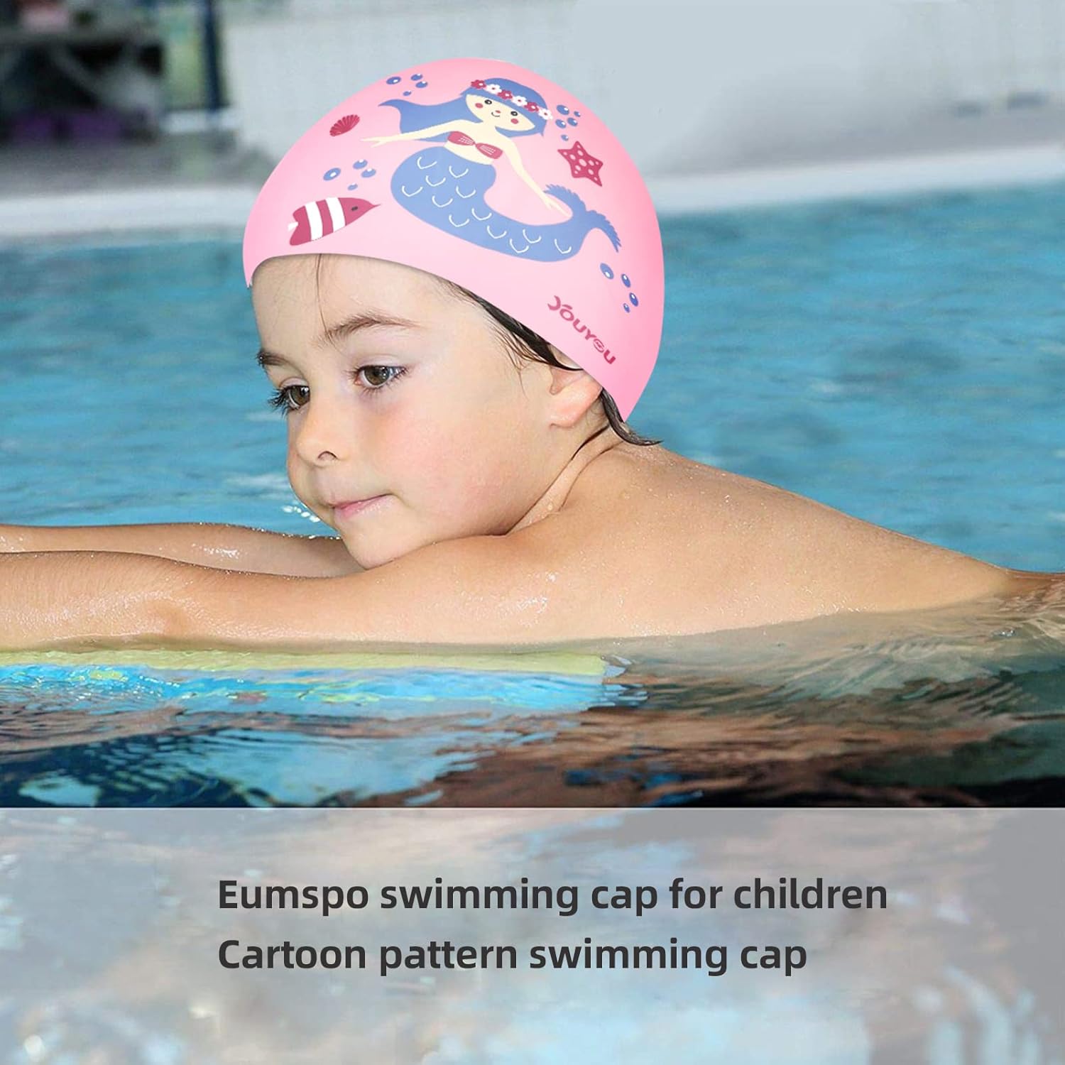 Eumspo Kids Swimming Cap for Children Aged 410 Girls Boys Teens