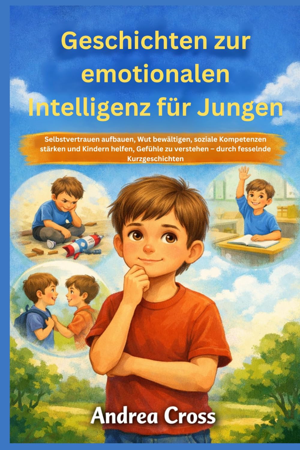 Geschichten zur emotionalen Intelligenz für Jungen: Selbstvertrauen aufbauen, Wut bewältigen, soziale Kompetenzen stärken und Kindern helfen, Gefühle zu verstehen – durch fesselnde Kurzgeschichten