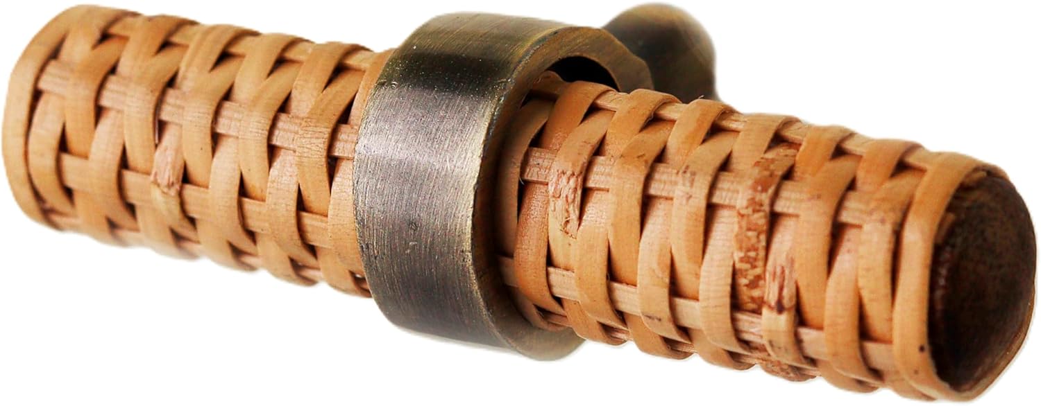 Indian Shelf Pack of 6 Natural Rattan Adjustable Designer Drawer Handles Dresser Knobs Cabinet Pulls Stylish Hardware