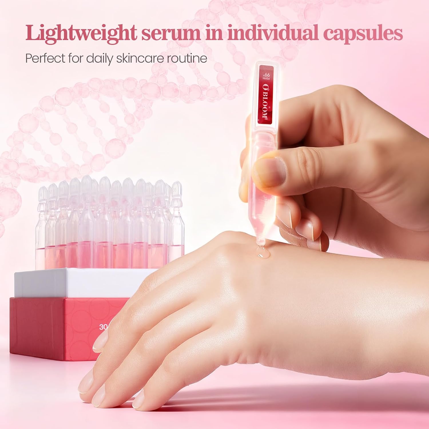 Salmon DNA Rejuvenating Serum – 5000ppm PDRN + 2000ppm Marine Collagen, Glutathione, Niacinamide & 6x Hyaluronic Complex – Korean Anti-Aging Ampoule for Radiance & Fine Lines – 30 x 0.04 fl.oz - Image 2